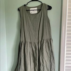 NPL Forrest Green Smock Dress